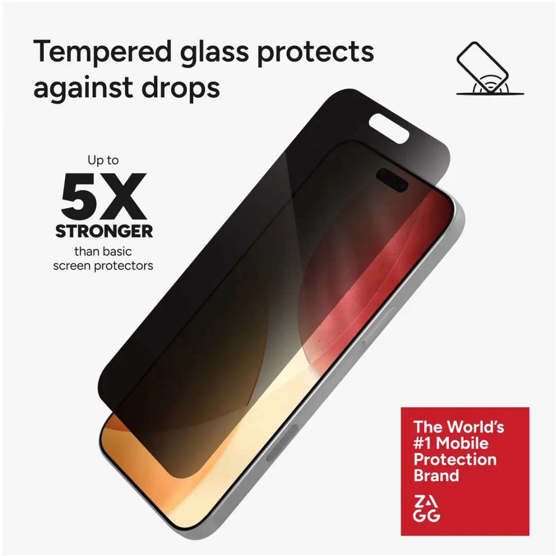 ZAGG InvisibleShield Glass Elite iPhone 17 Pro Max - Privacy Glas