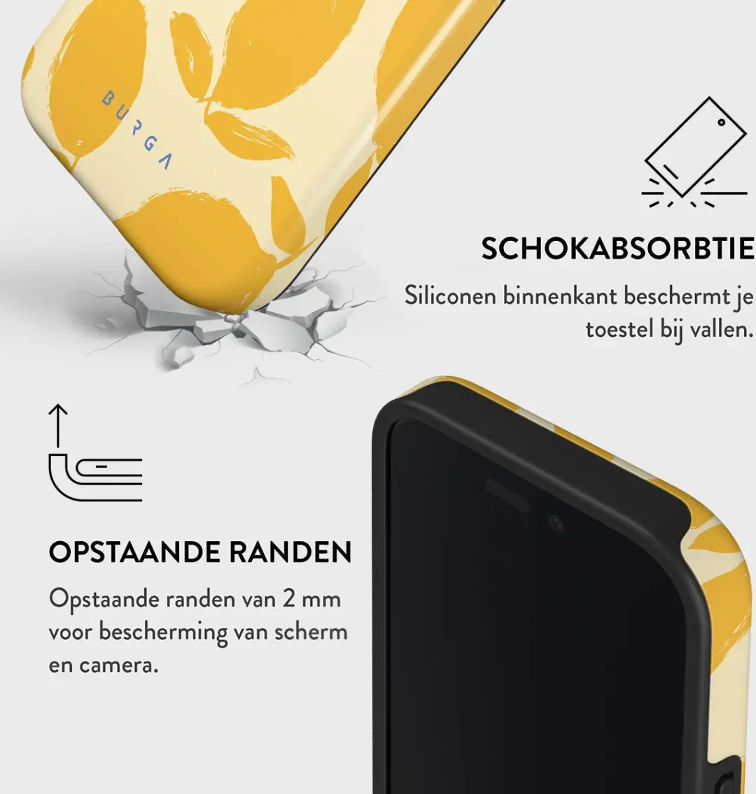 Burga Tough Case Apple iPhone 16 Lemon Tart