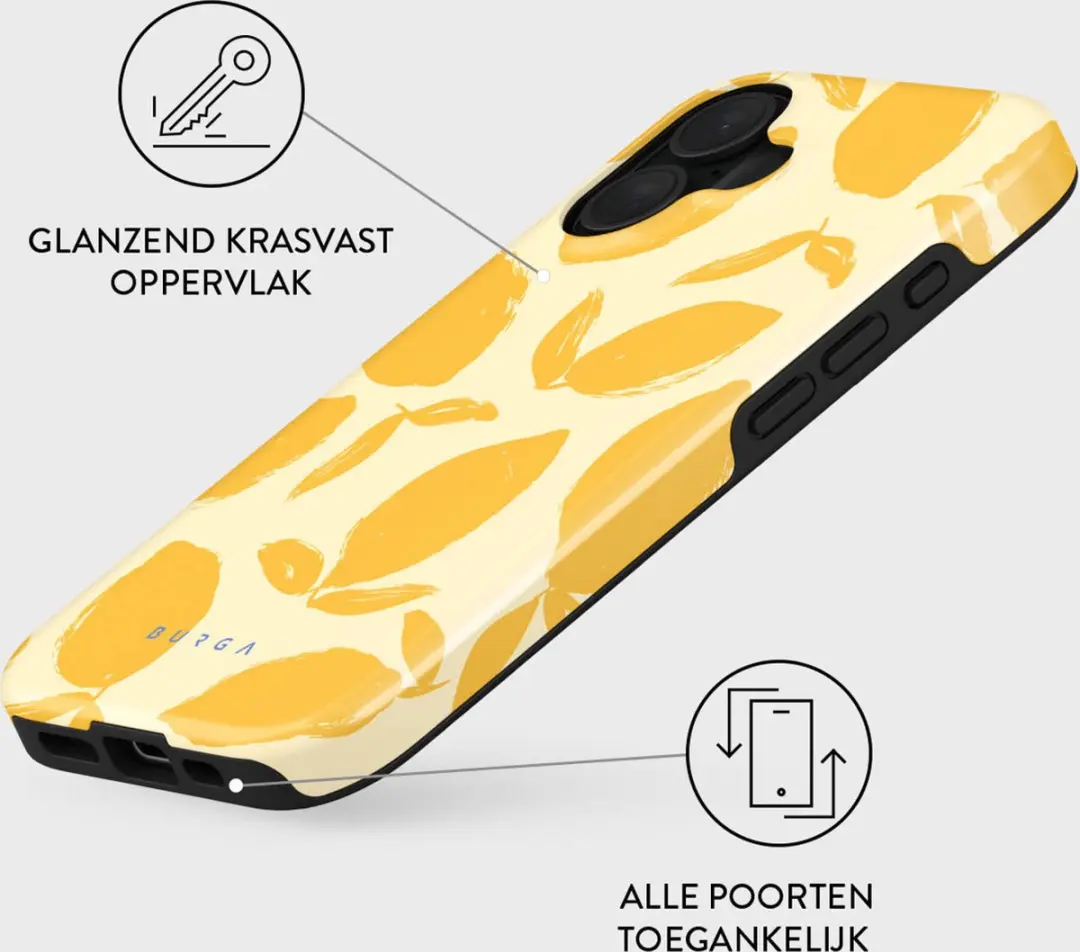 Burga Tough Case Apple iPhone 16 Lemon Tart