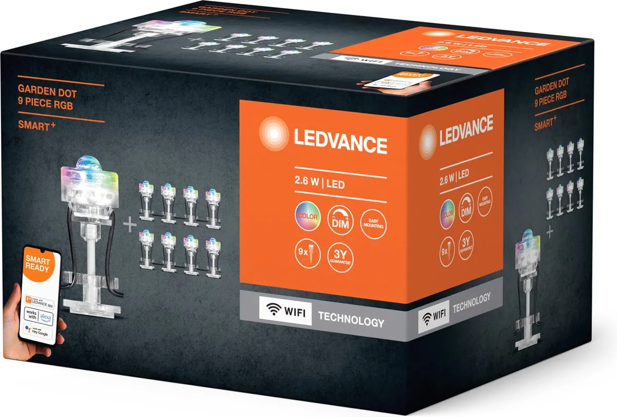 LEDVANCE SMART+ Garden Spot Multicolor - RGB Tuinarmatuur