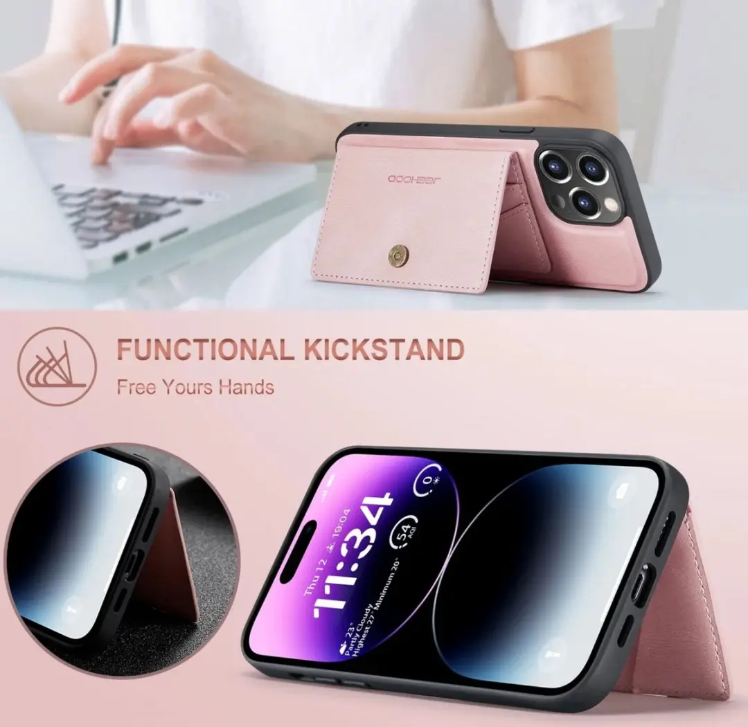Caseme JH-01 Hoesje iPhone 15 Pro - Roze