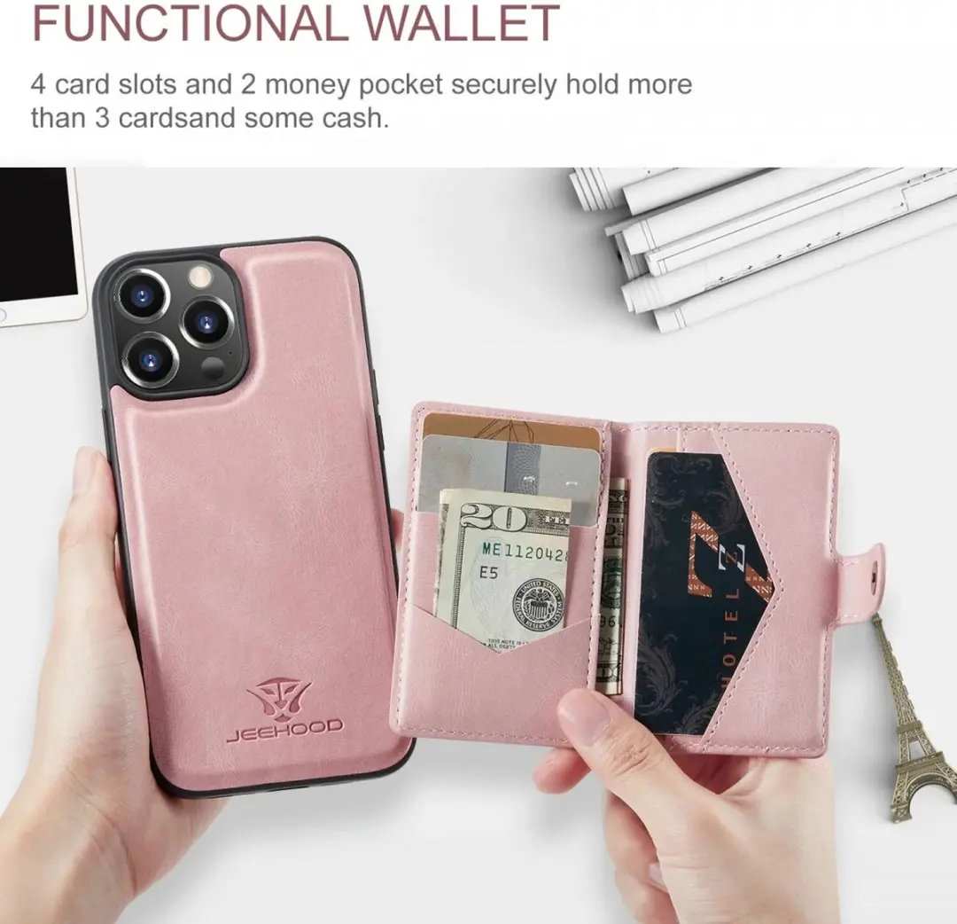 Caseme JH-01 Hoesje iPhone 15 Pro - Roze
