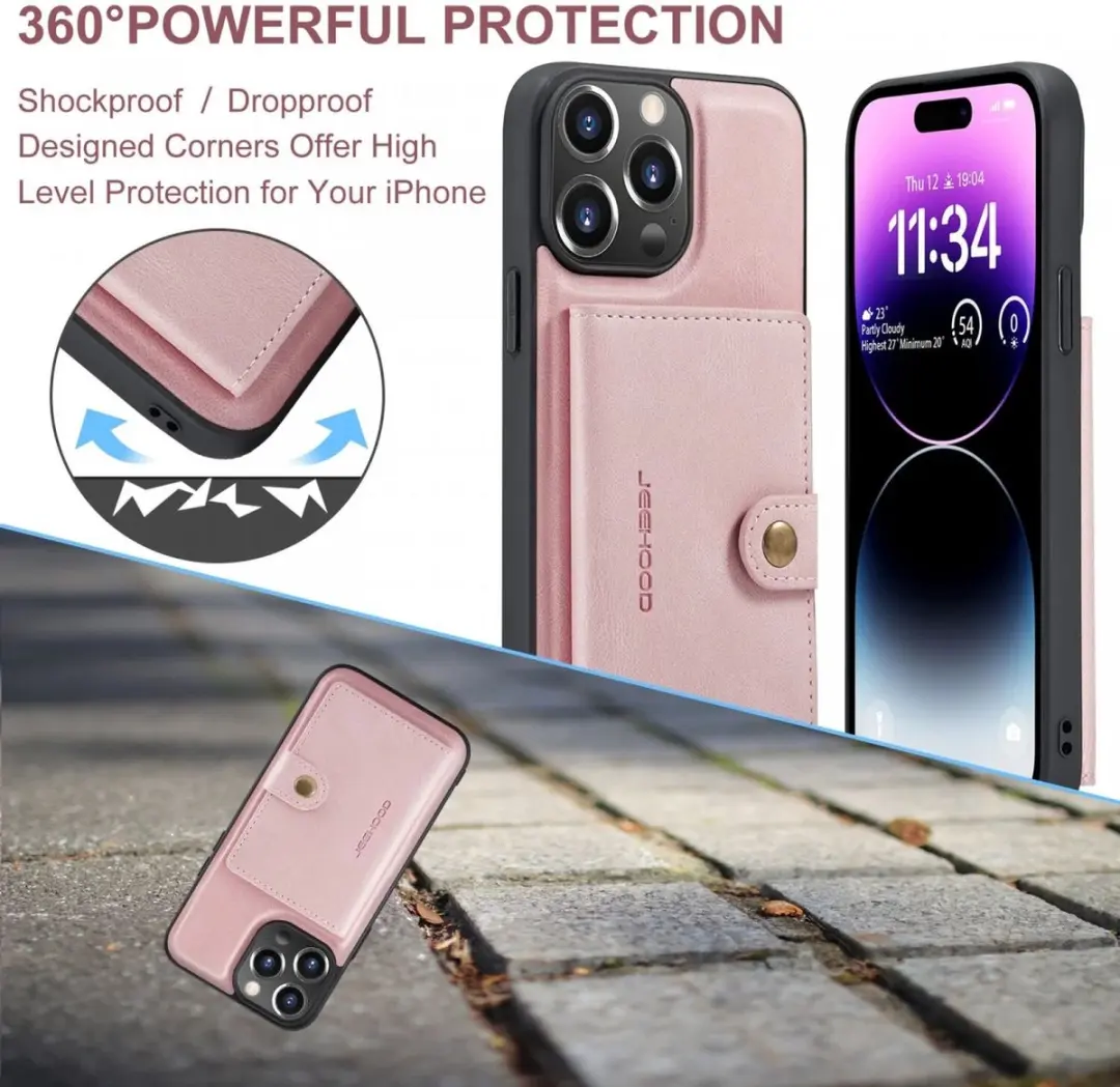 Caseme JH-01 Hoesje iPhone 15 Pro - Roze