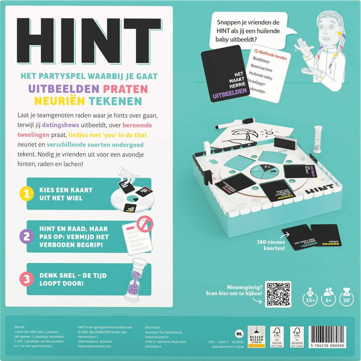 Asmodee Hint Partyspel - 4 Spelers