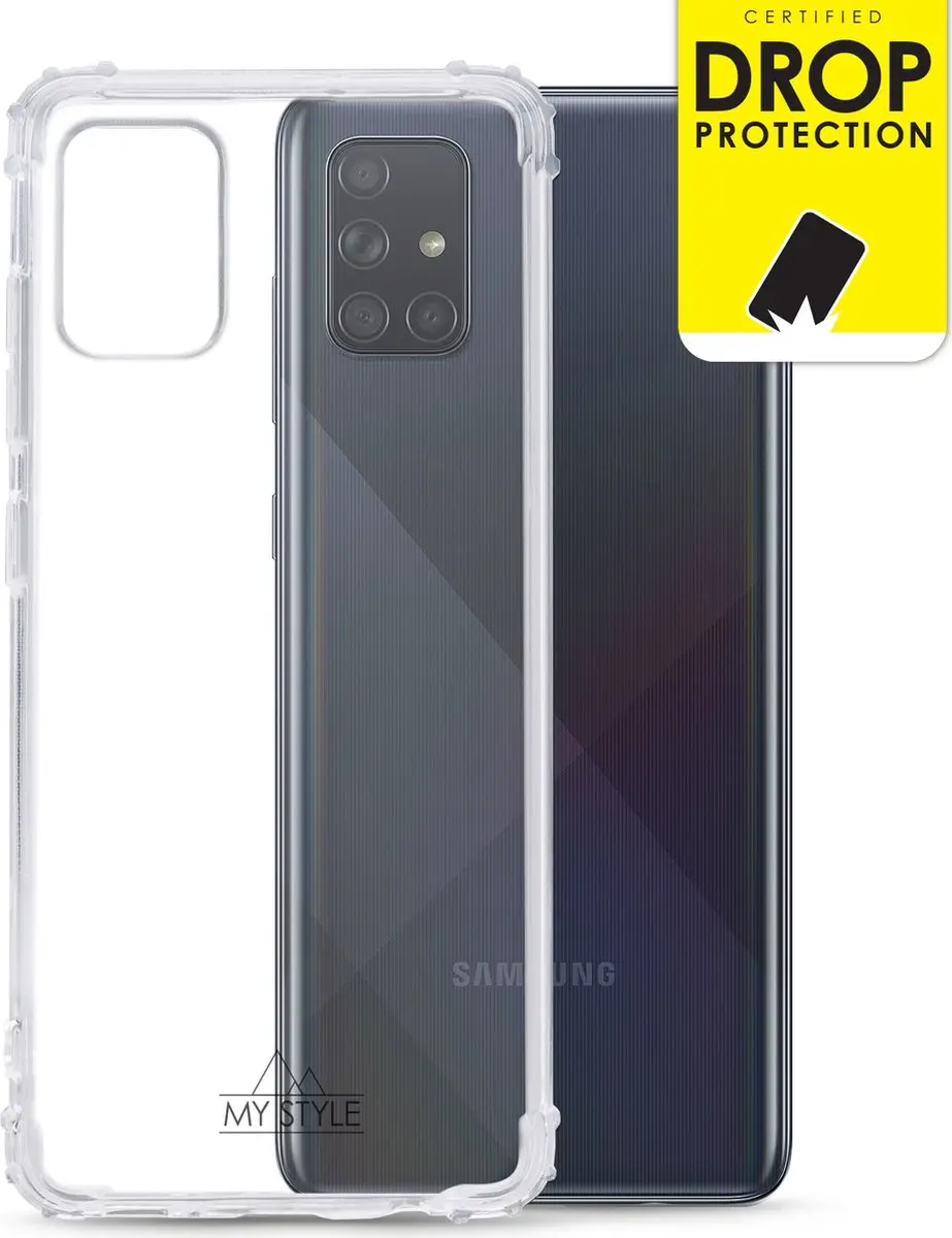 My Style Galaxy A71 TPU Hoesje MSPFCS1053 - Transparant