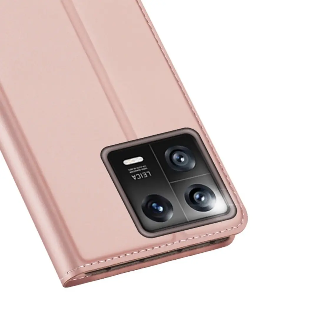 Dux Ducis Xiaomi 13 Slim Bookcase Hoesje - Rose Goud