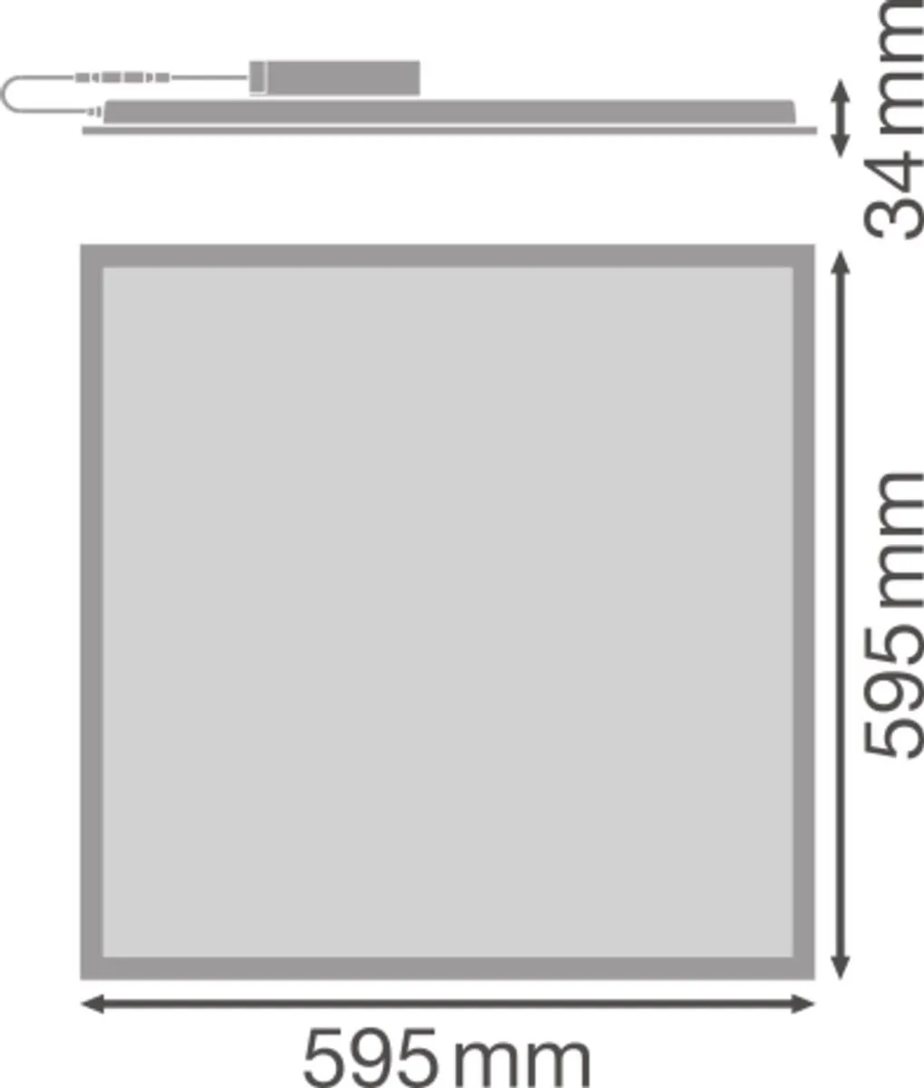 LEDVANCE LED Paneel Compact Aluminium 35W 3630lm - 60x60cm - Koelwit 4000K