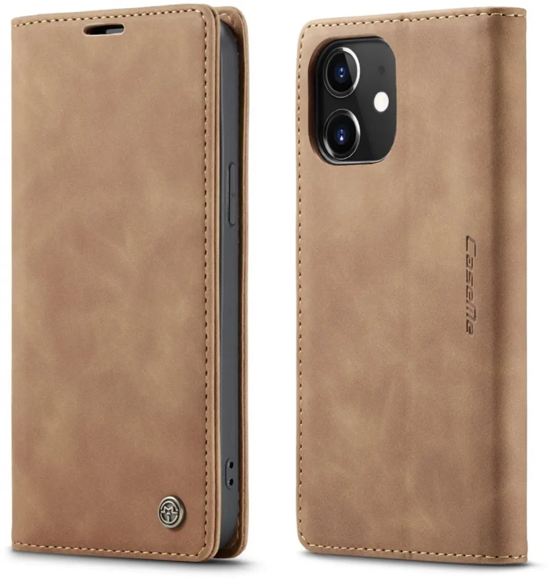 Caseme Book Case IP12P-02(C02) iPhone 12/12 Pro - 2 Pasjes - Bruin
