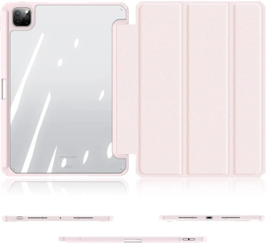 Dux Ducis Toby Tri-Fold Book Case iPad Pro 11 2024/2025 - Roze