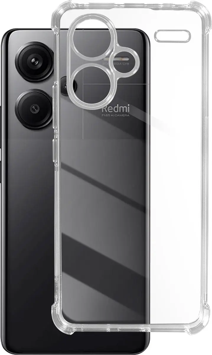 Imak Hoes Xiaomi Redmi Note 13 Pro+ TPBUMP-IMAK-CL-N13P - Transparant