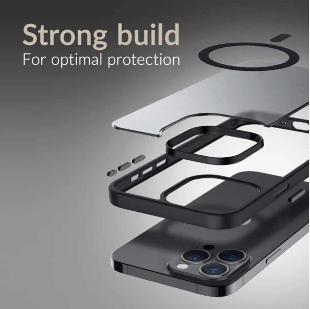 Mobilize Compatible Hybrid Pro Case iPhone 17 Pro Max - Zwart