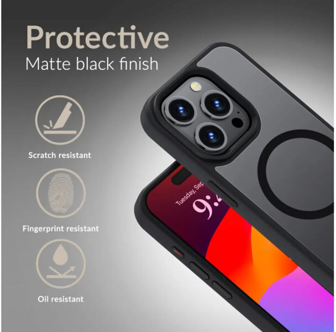 Mobilize Compatible Hybrid Pro Case iPhone 17 Pro Max - Zwart