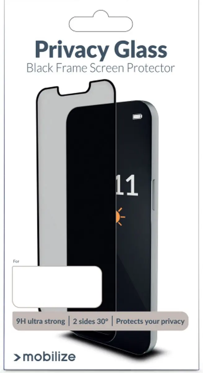 Mobilize Privacy Glass Screen Protector iPhone SE 2020/2022 - Zwart Frame