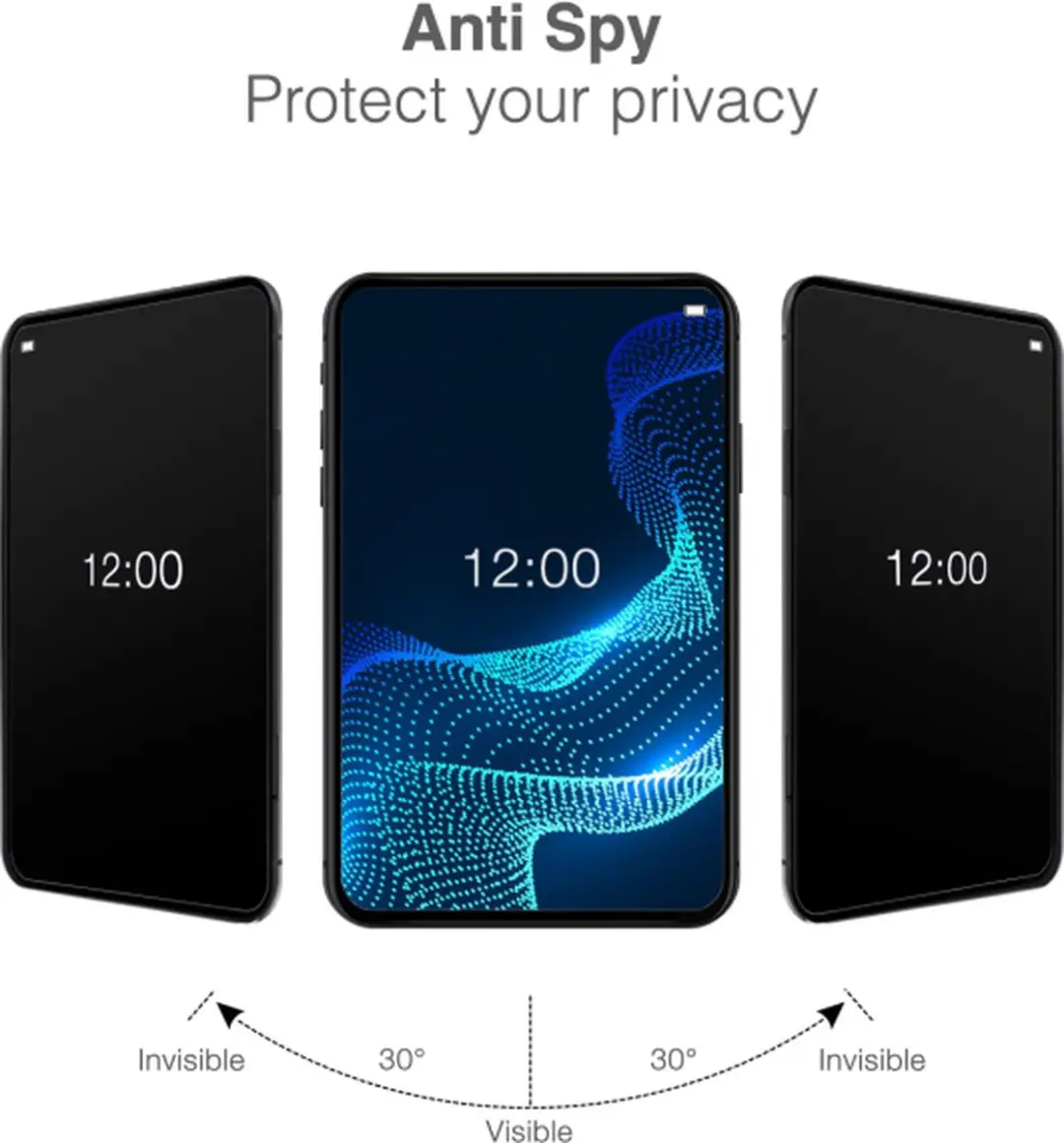 Mobilize Privacy Glass Screen Protector iPhone SE 2020/2022 - Zwart Frame