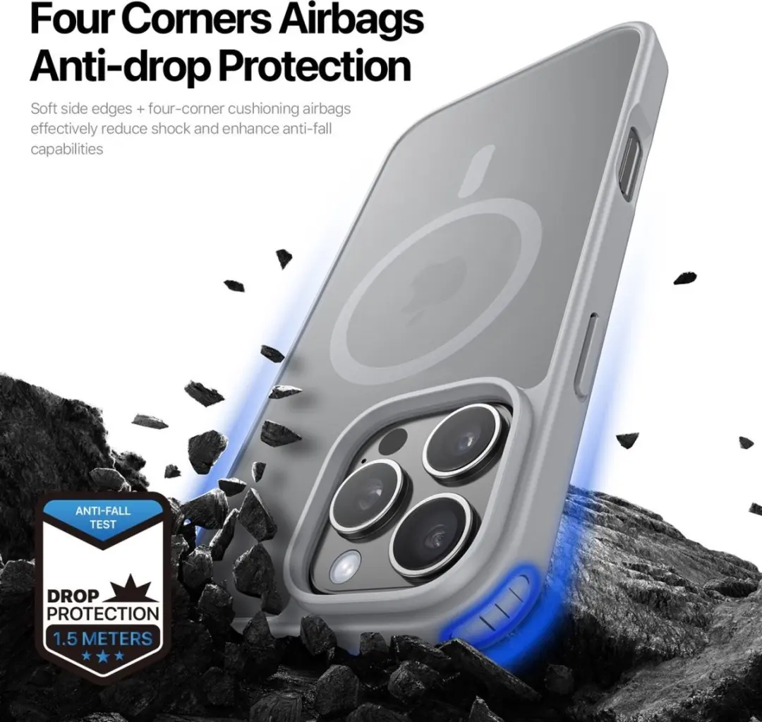 Dux Ducis Yind Serie Hoesje iPhone 16 Pro Max - Grijs