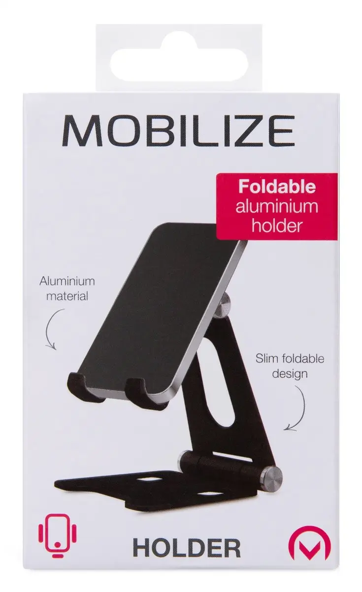 Mobilize Foldable Telefoon Standaard MOB-DH-001 - Zwart