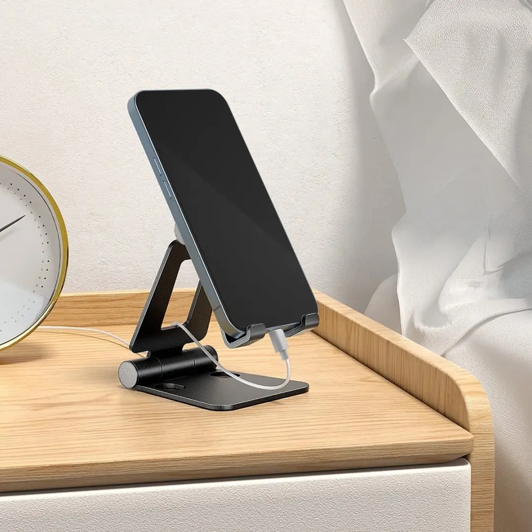 Mobilize Foldable Telefoon Standaard MOB-DH-001 - Zwart - afbeelding 6 van 6