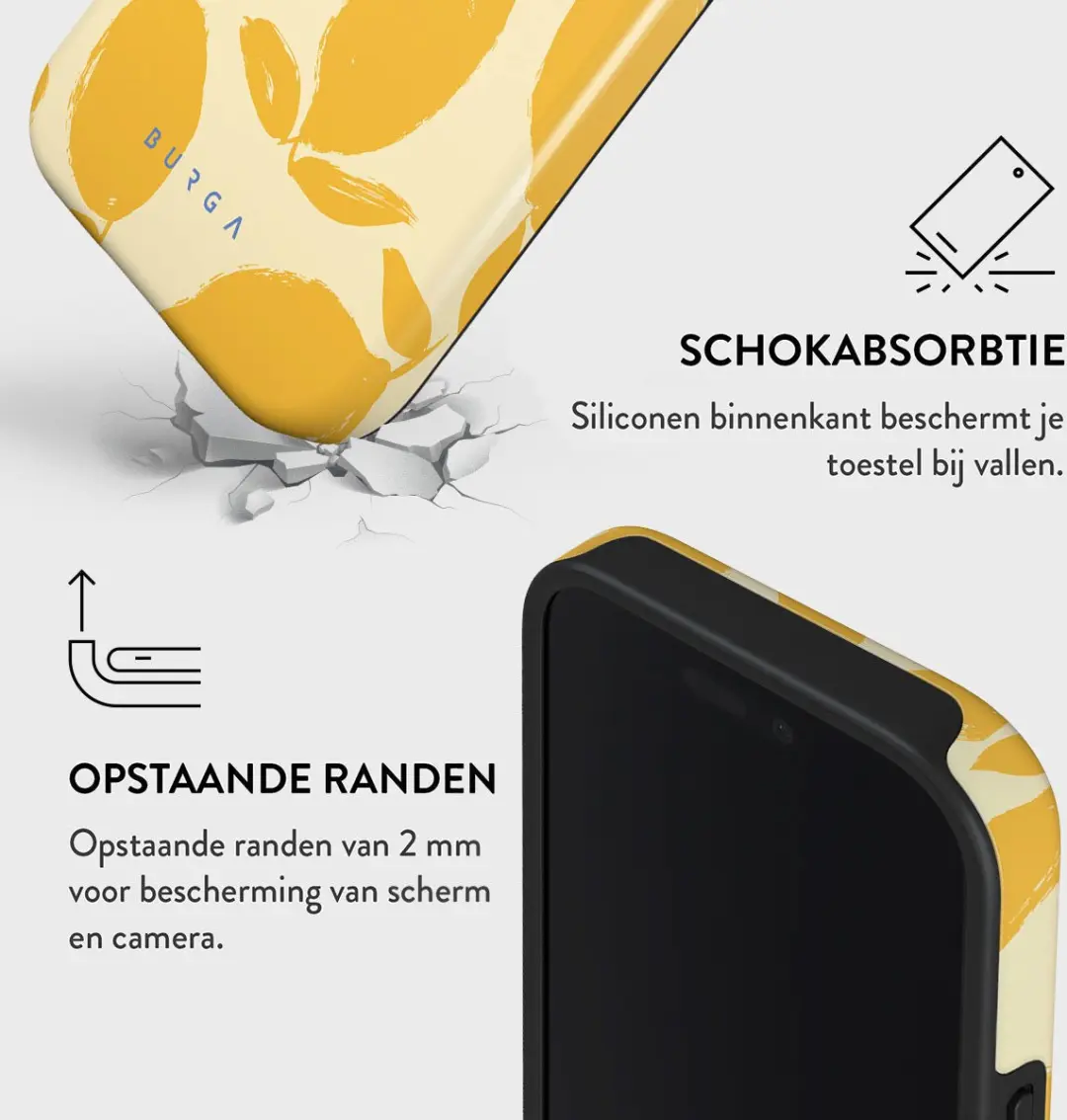 Burga Tough Case Apple iPhone 16 Pro - Lemon Tart