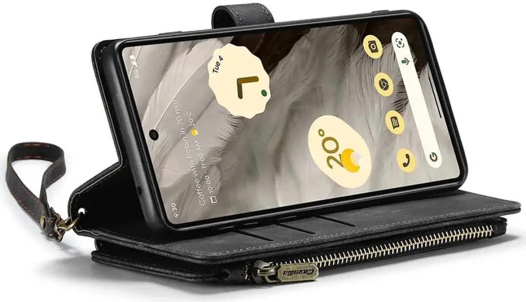 CaseMe C30 Hoesje Google Pixel 7a - Pasjeshouder 10 Stuks - Zwart - afbeelding 6 van 6