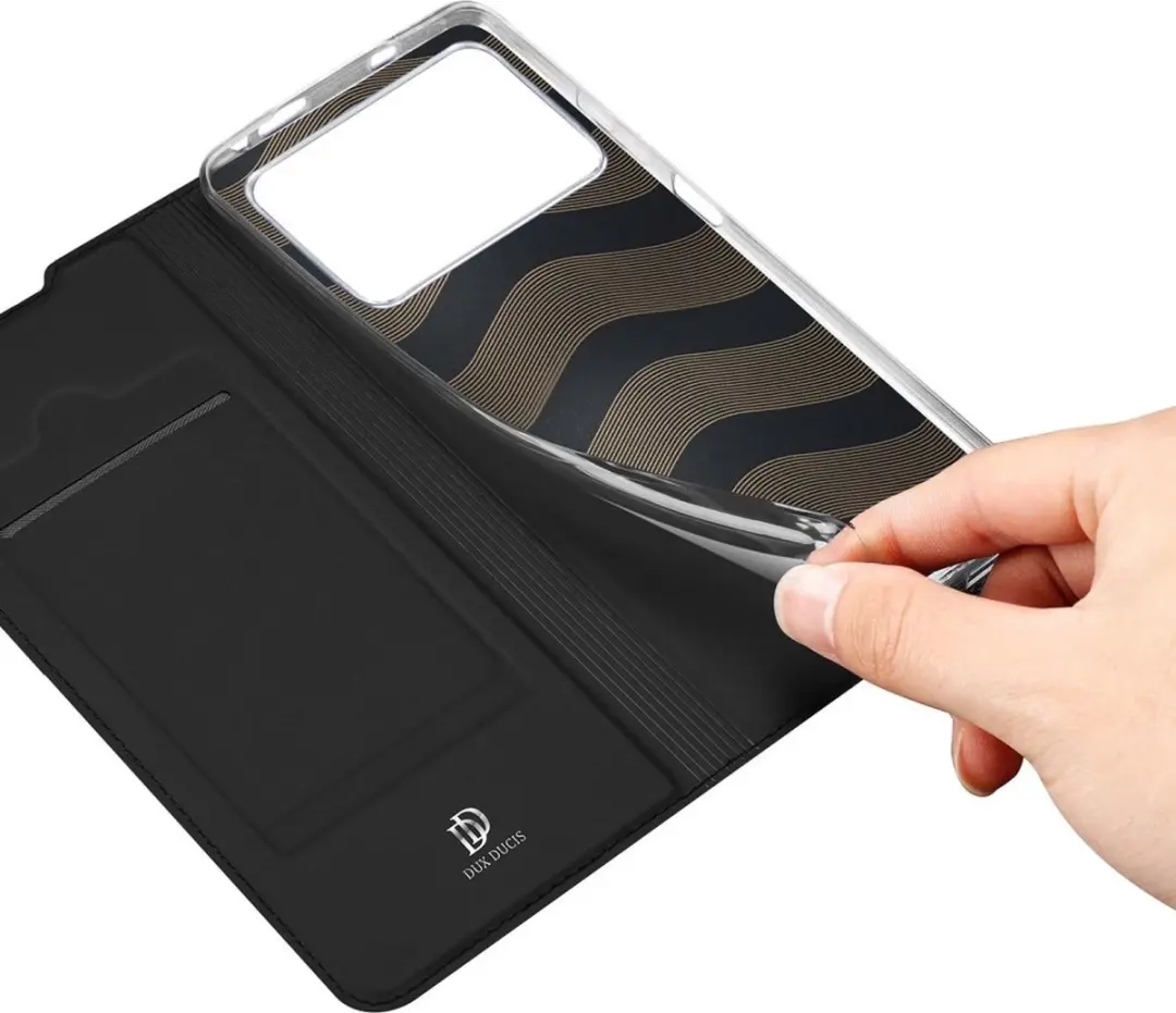 Dux Ducis Slim Bookcase Hoes Xiaomi Poco M4 Pro - Zwart