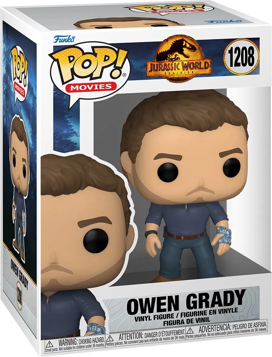 Funko Jurassic World POP! Owen Grady Verzamelfiguur - 9cm - Multicolor