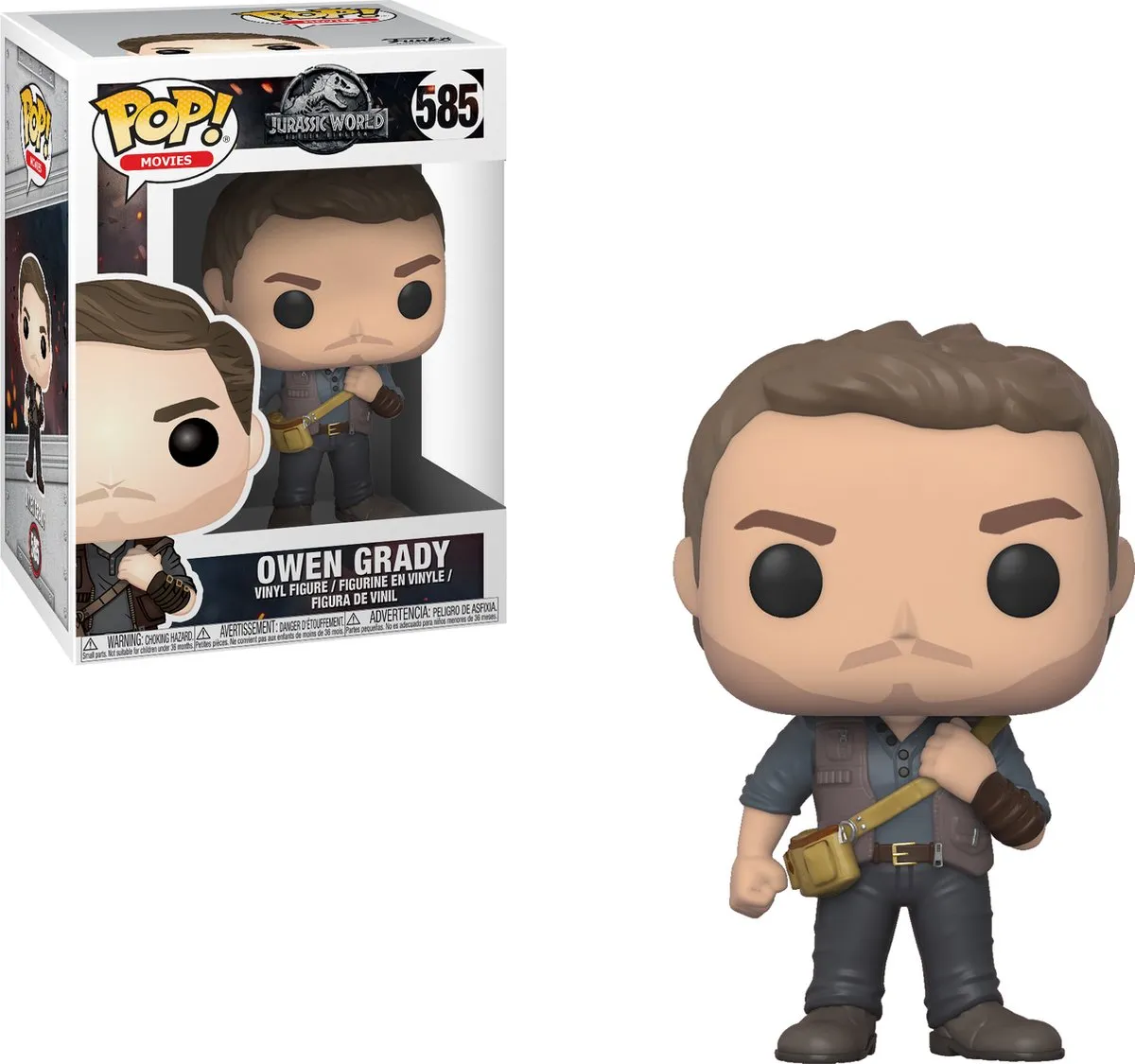 Funko Jurassic World POP! Owen Grady Verzamelfiguur - 9cm - Multicolor