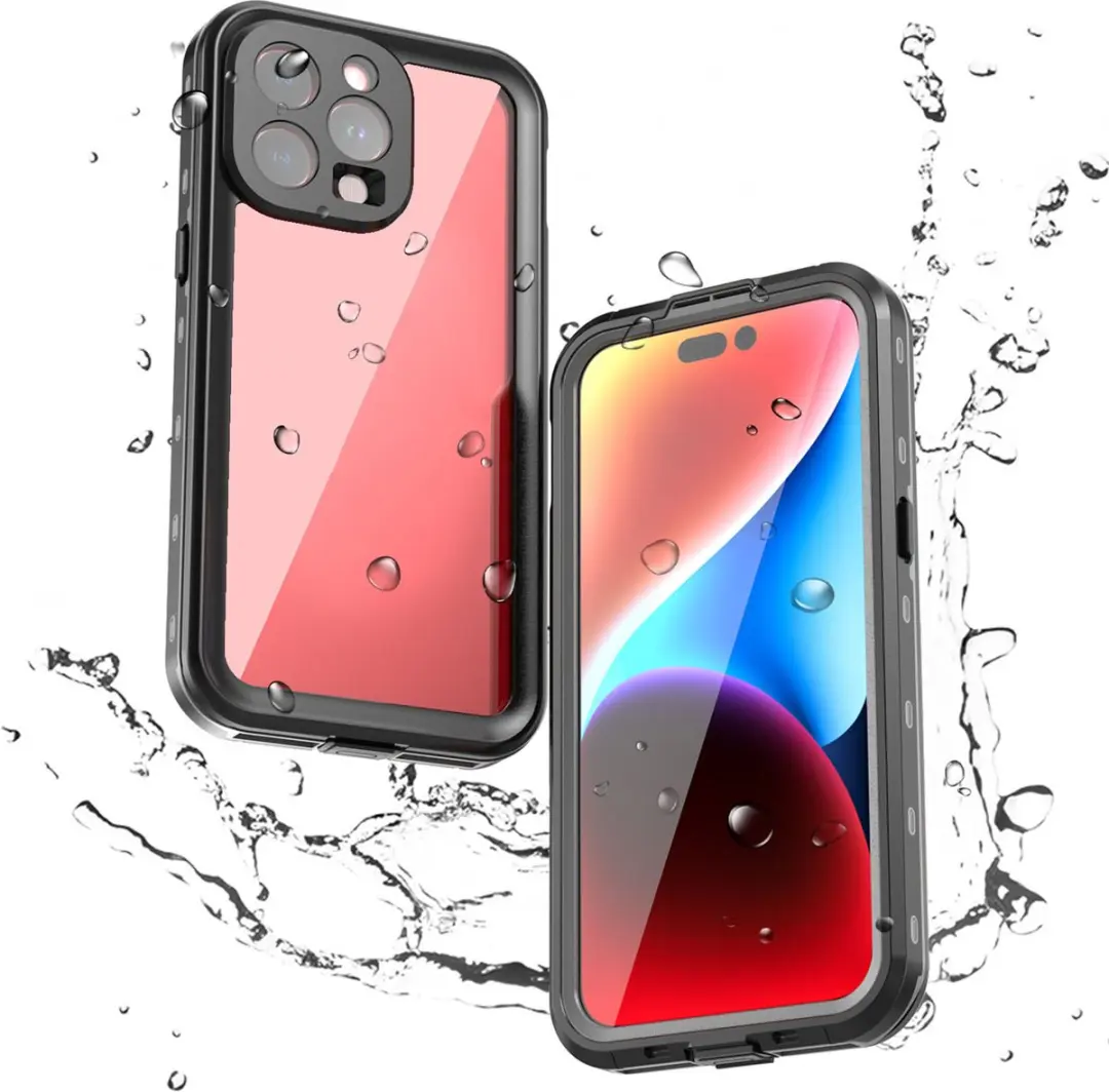 Redpepper Dot Plus Waterproof Backcover iPhone 15 Pro Max - Zwart