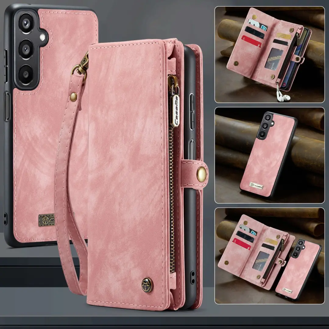 Caseme 008 Hoesje Samsung Galaxy A16 - Roze - 8 Pasjes