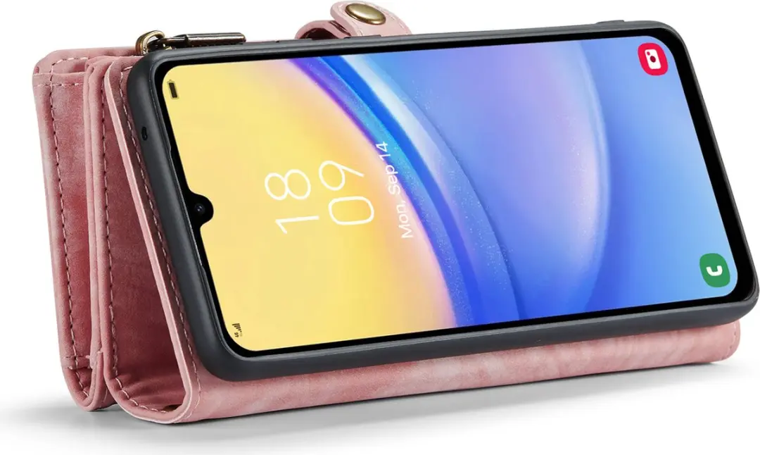 Caseme 008 Hoesje Samsung Galaxy A16 - Roze - 8 Pasjes
