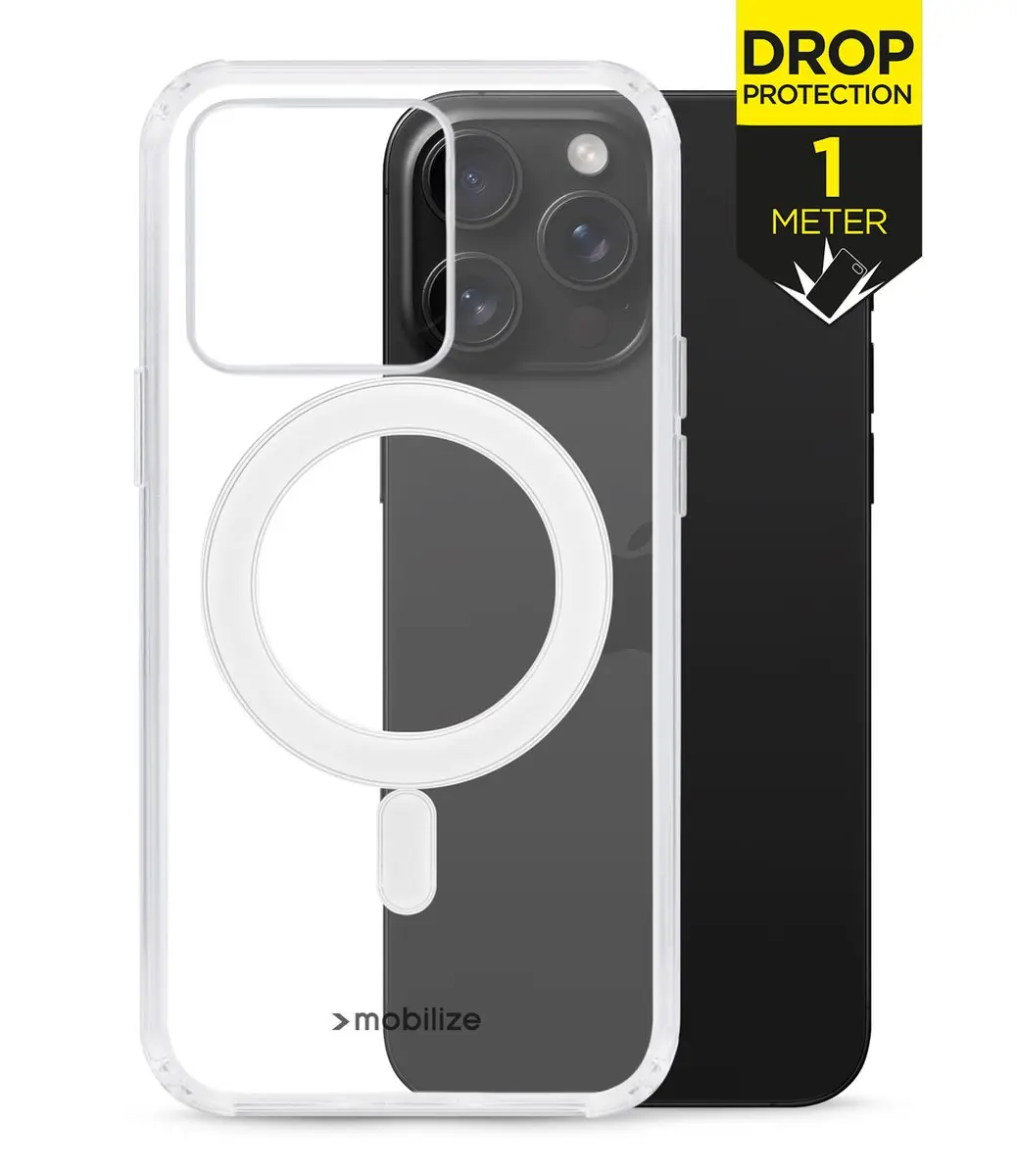 Mobilize Naked Protection MOB-NPCMSC-IPH16PROMAX iPhone 16 Pro Max Hoesje - Transparant