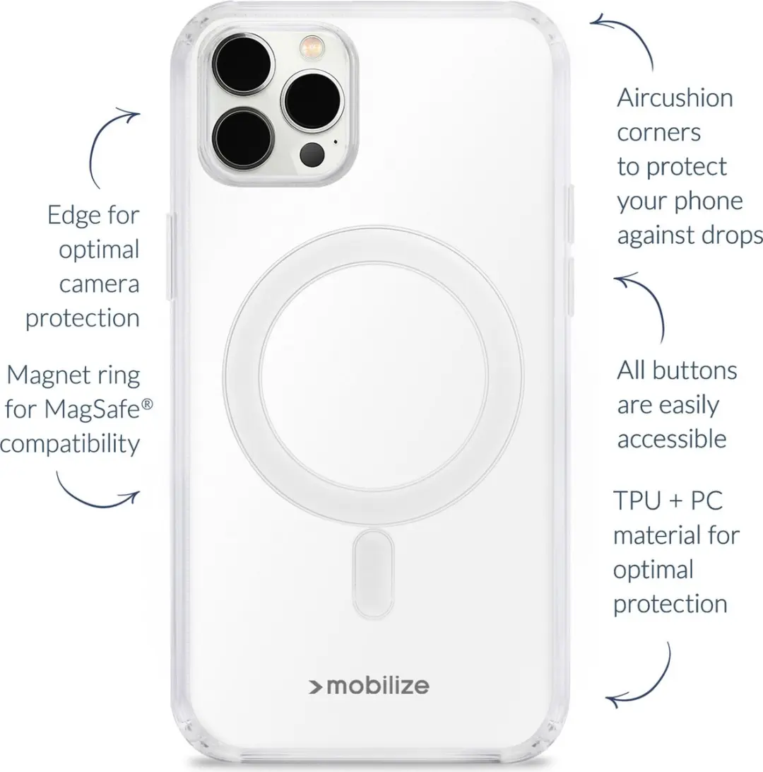 Mobilize Naked Protection MOB-NPCMSC-IPH16PROMAX iPhone 16 Pro Max Hoesje - Transparant