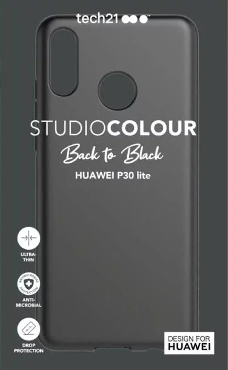 Tech21 Studio Colour Hoesje Huawei P30 Lite - Zwart