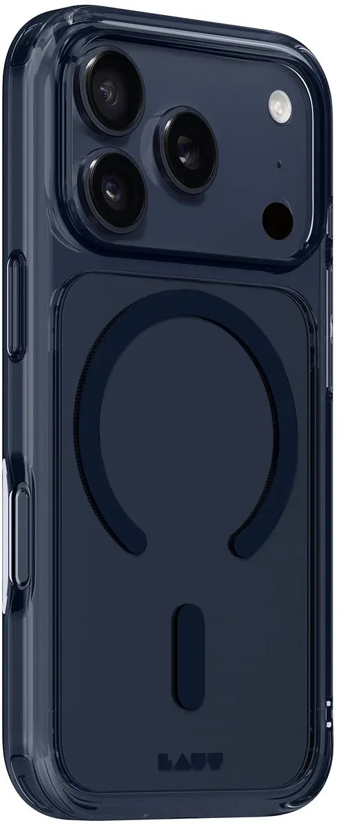 Laut Crystal Fluro iPhone 17 Pro Max Hoesje - Marineblauw - MagSafe
