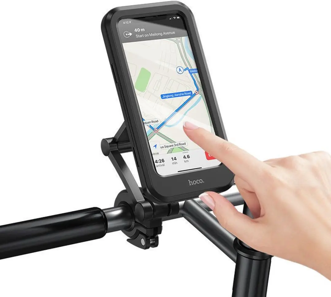 Hoco Telefoonhouder Fiets 4.5-7 inch - Zwart