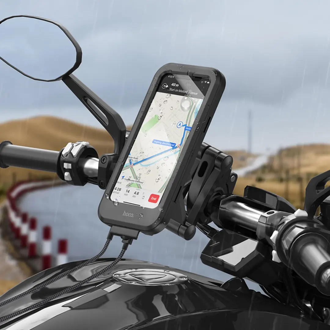 Hoco Telefoonhouder Fiets 4.5-7 inch - Zwart