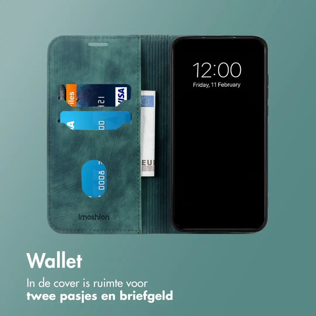 imoshion Hoesje OnePlus 15 Slim Bookcase Groen - 2 Pasjes