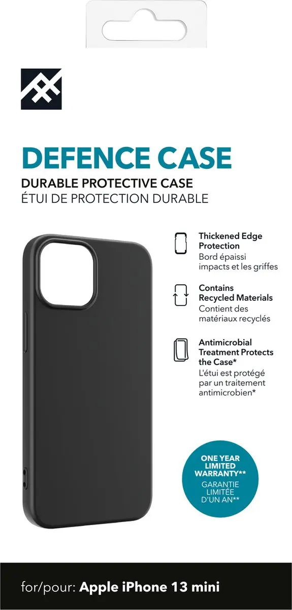 ZAGG Defence Back Cover iPhone 13 Mini 302008577 - Zwart