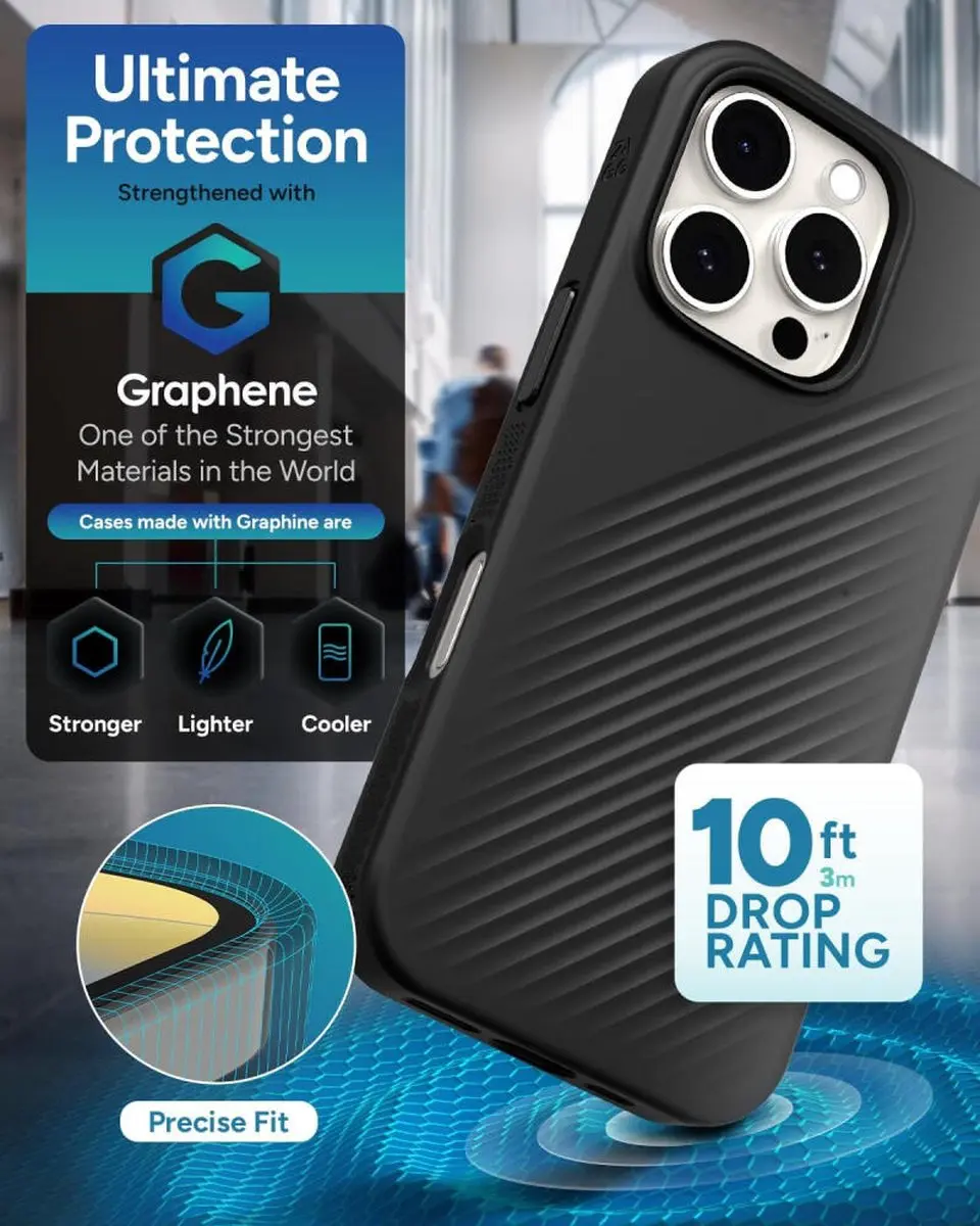 ZAGG Luxe Snap Mag iPhone 16 Pro Hoesje - 702315008 - Zwart - afbeelding 6 van 6