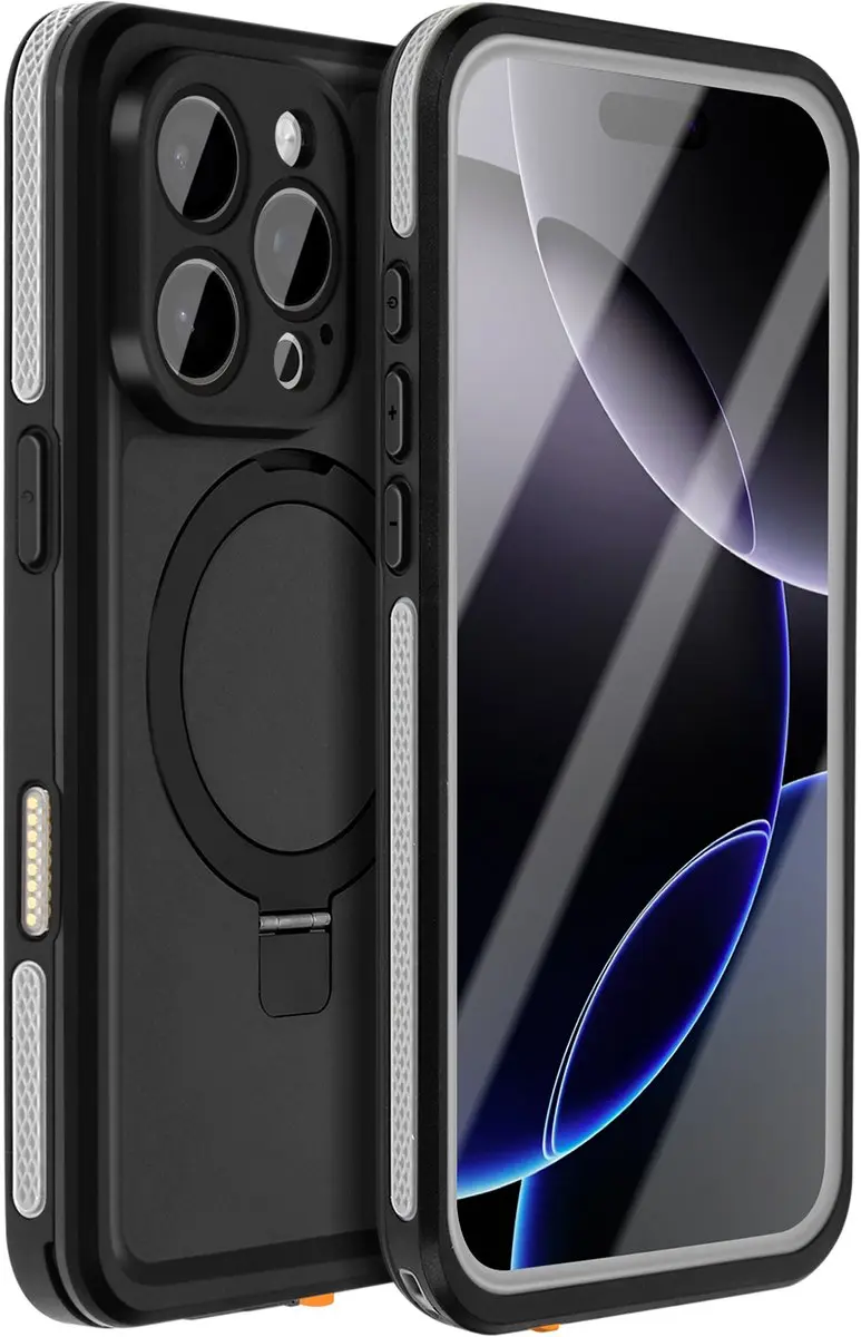 Redpepper BACK-215290 Beschermhoes iPhone 16 Pro Max - IP68 Zwart - afbeelding 6 van 6