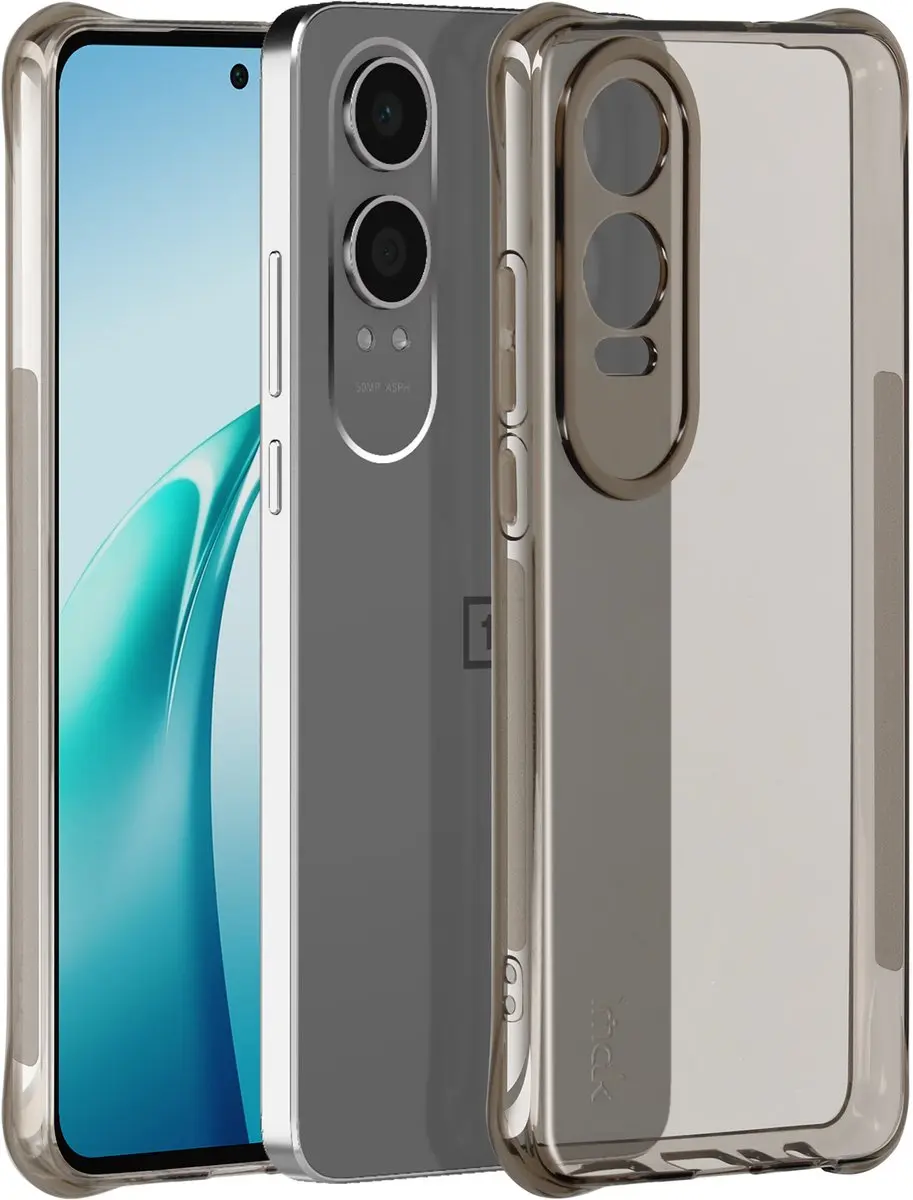 Imak Hoes OnePlus Nord CE 4 Lite Silicone - Transparant zwart