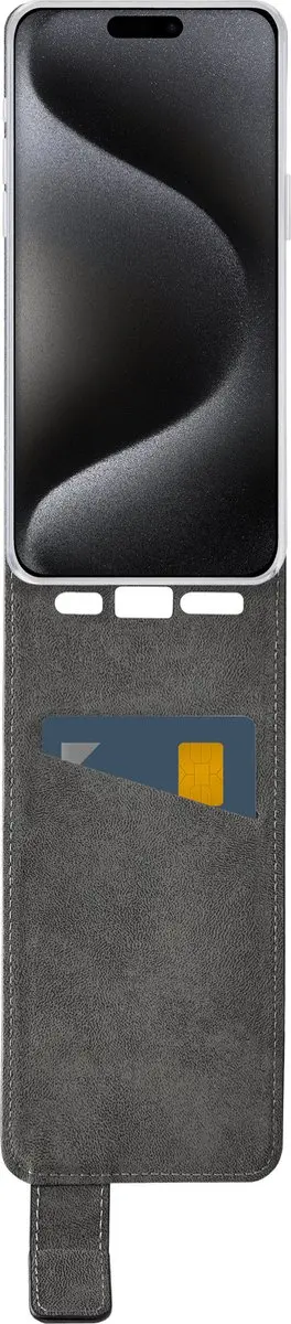 Mobilize Classic Gelly Flipcase MOB-CGFCB-IPH15ULTRA - iPhone 15 Pro Max - Zwart