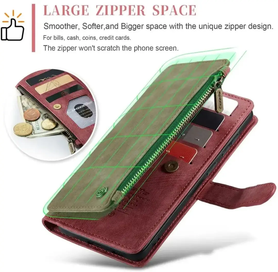 CaseMe C30 Hoesje Samsung Galaxy S25 - Rood