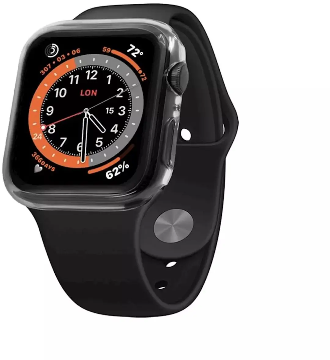 Fixed Pure Beschermcase Apple Watch 40mm - Gehard Glas - Transparant