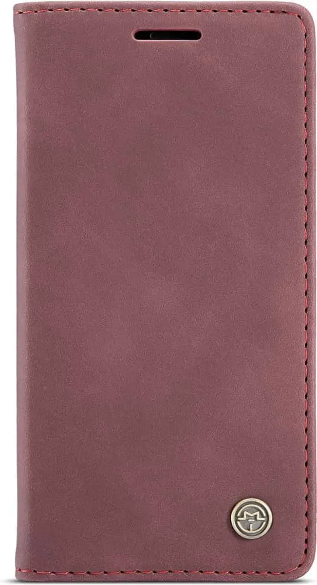 Caseme Retro Boekmodel Hoesje iPhone 12 Pro Max - Paars - 2 Stuks