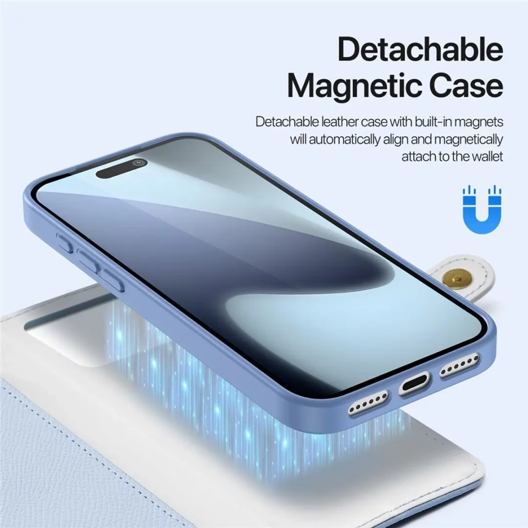 Dux Ducis Lawa Hoesje iPhone 17 Pro - MagSafe - Blauw - afbeelding 6 van 6