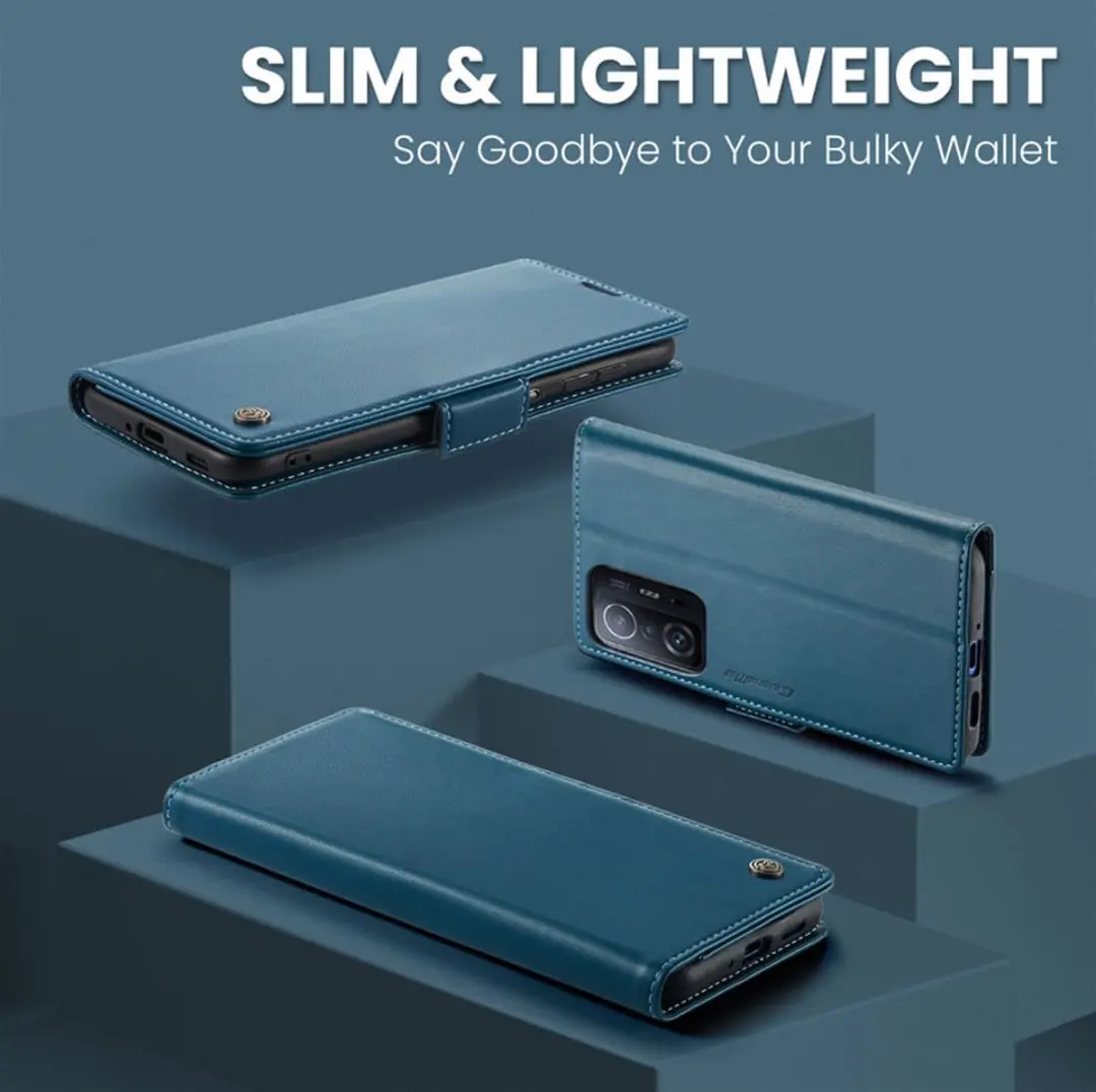 Caseme Wallet Case Xiaomi 11T/11T Pro - RFID Blauw