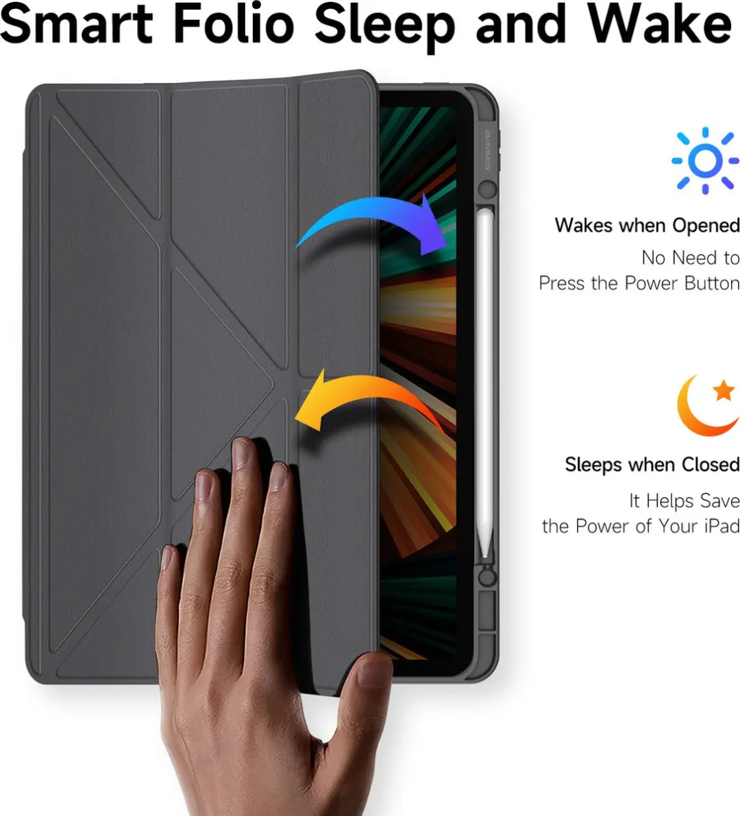 Dux Ducis Hoes iPad Pro 12.9 2021 - Grijs