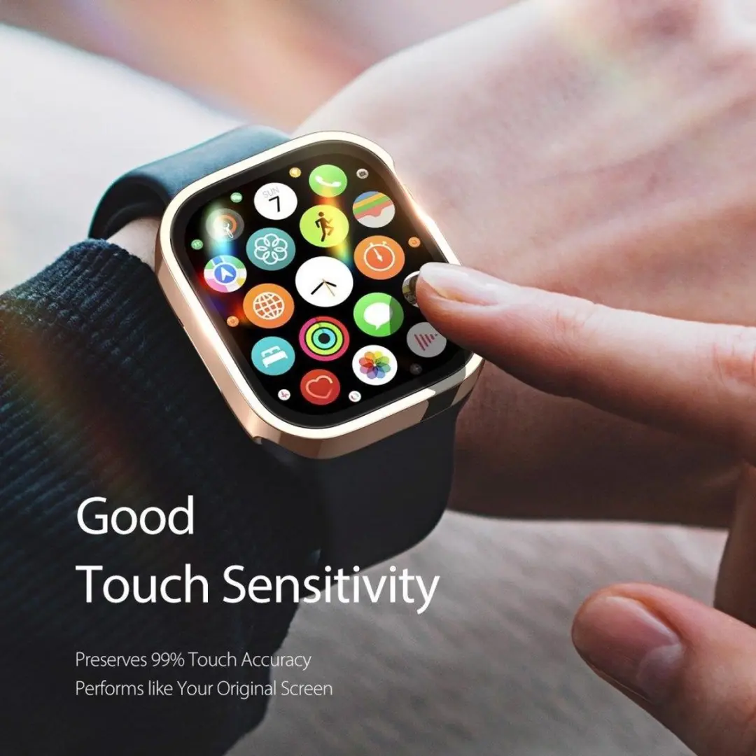 Dux Ducis Hamo Apple Watch 44mm Hoesje - Roze Goud