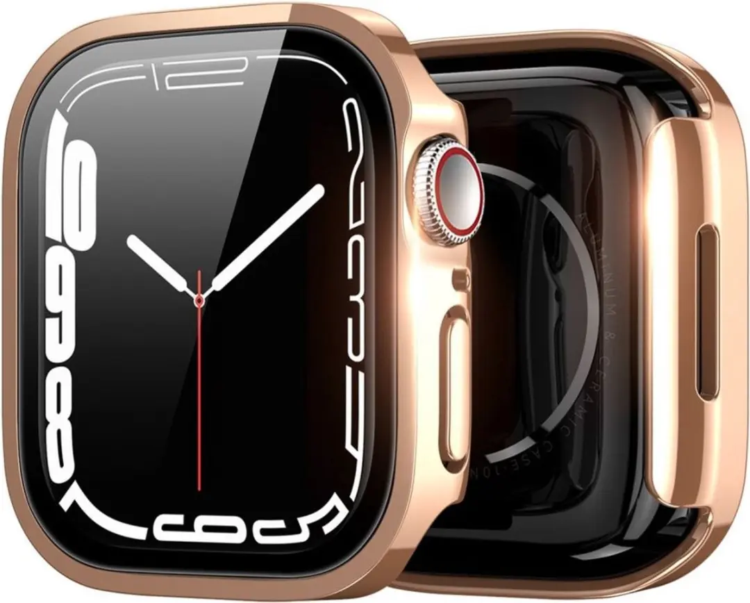 Dux Ducis Hamo Apple Watch 44mm Hoesje - Roze Goud