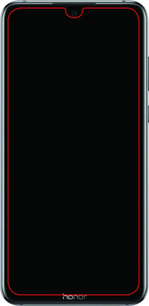 Mobilize HONOR 8X Max Glazen Screenprotector - Case Friendly